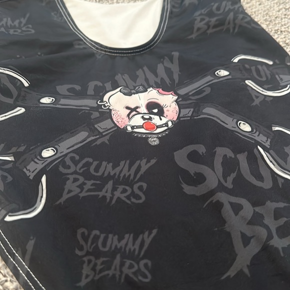 Scummy Bears “Goth AF” High Waisted Bodysuit - Picture 3 of 4
